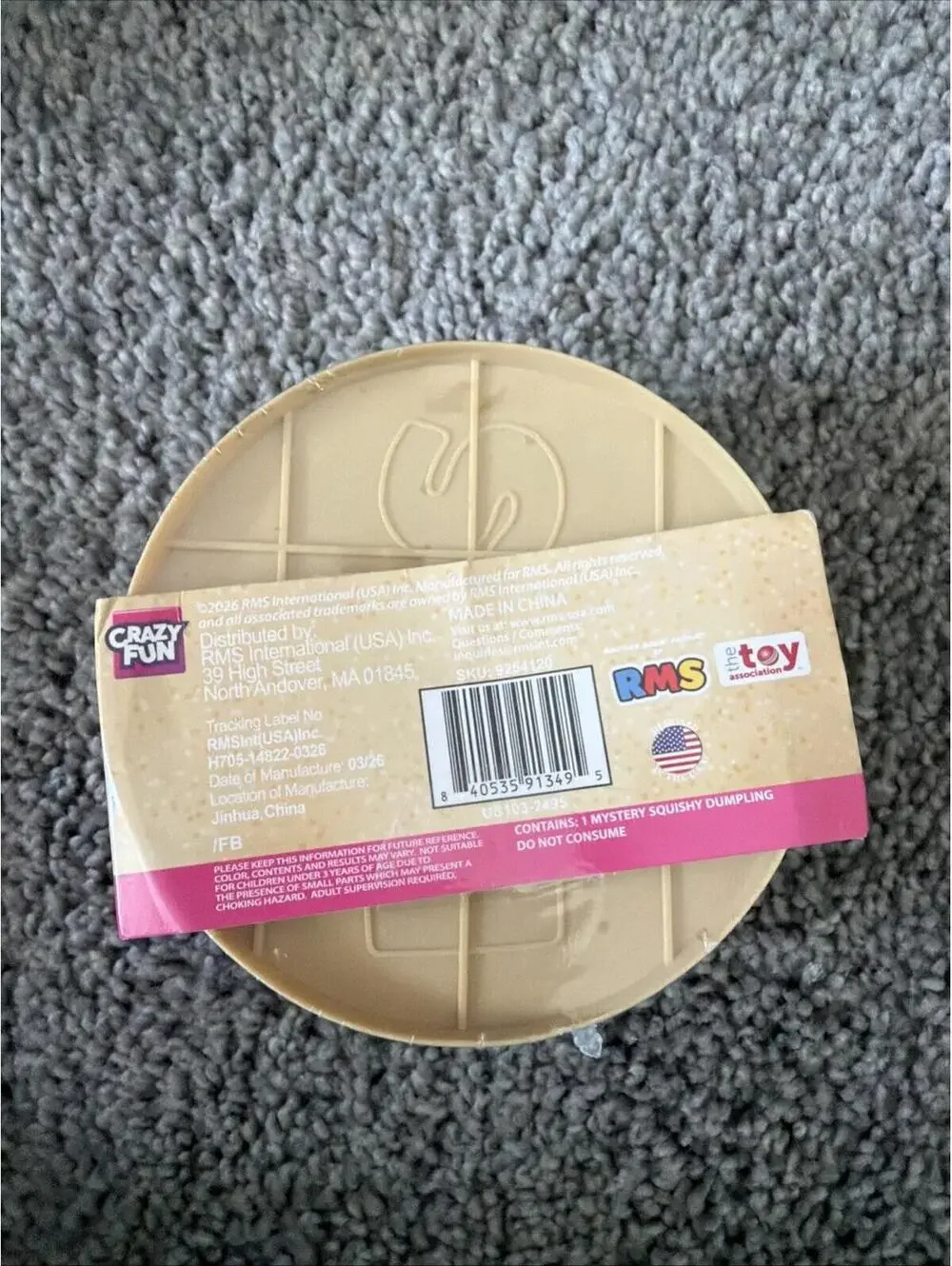Crazy Fun Mystery Dumpling Seashell Edition Squishy Bun Sealed Viral RMS NEW